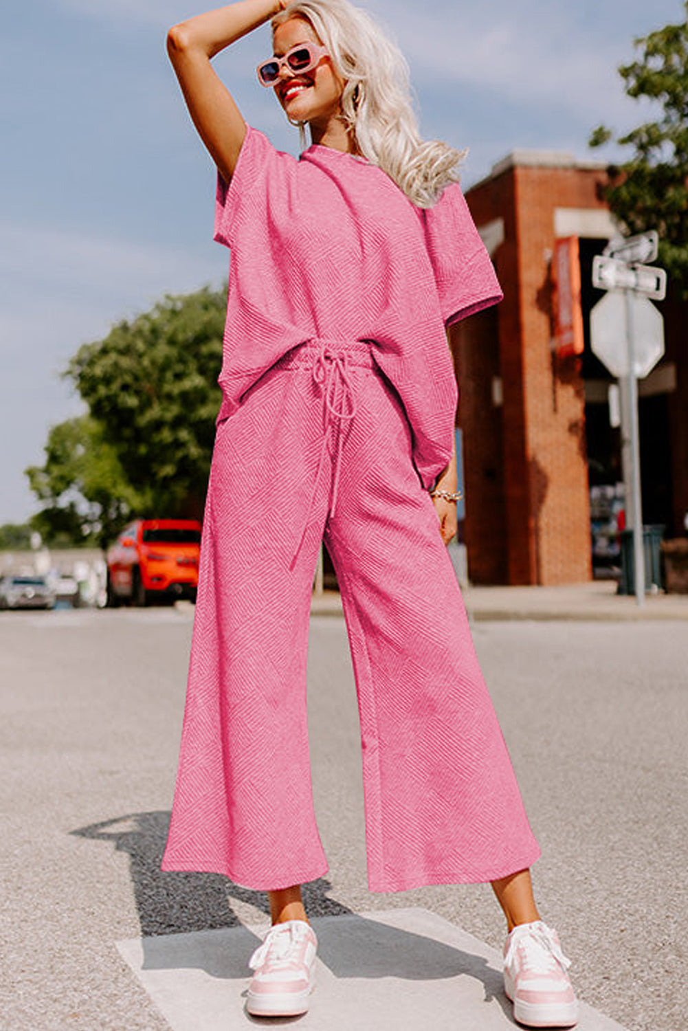 Strawberry Pink Loungewear Set