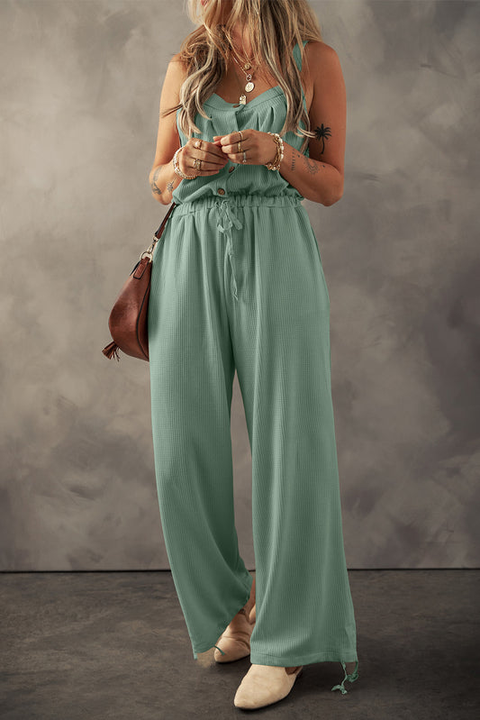 Moss Green Knotted Jumpsuit