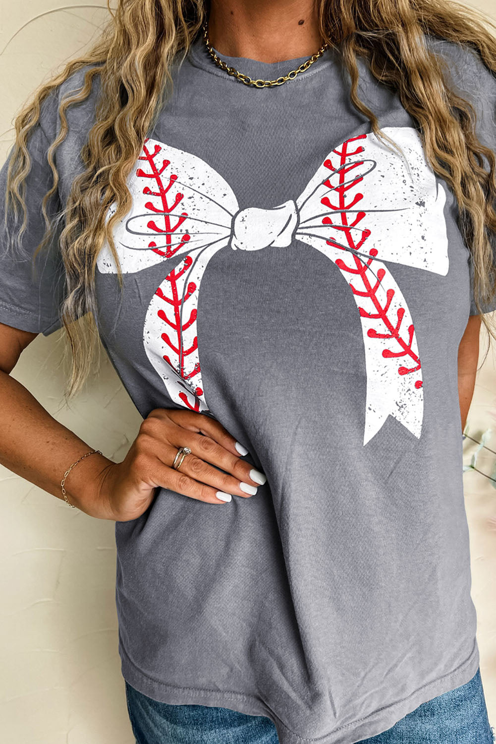 Baseball Bow Tee