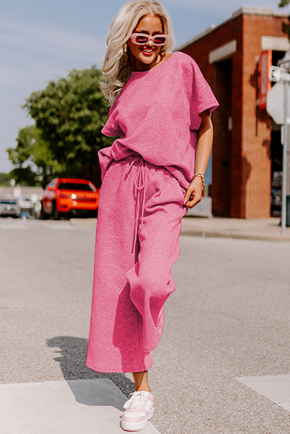 Strawberry Pink Loungewear Set