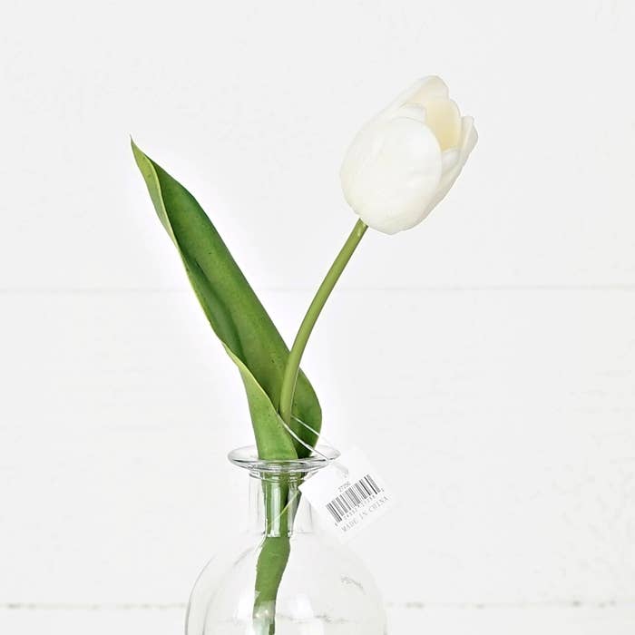 White Tulip Stem - 15"