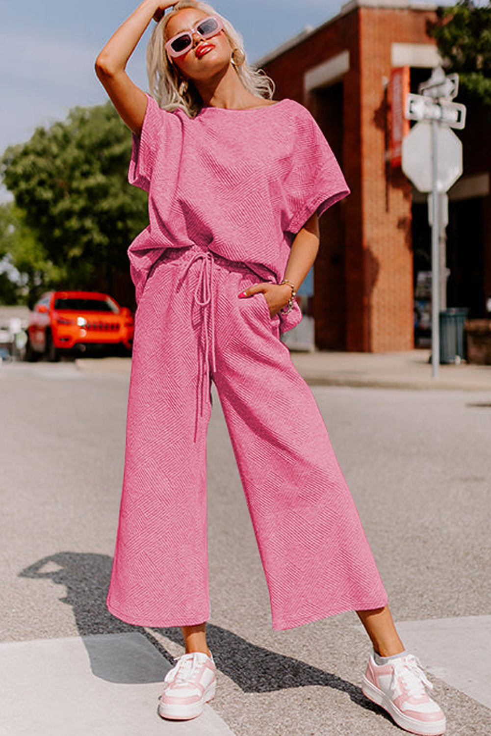 Strawberry Pink Loungewear Set