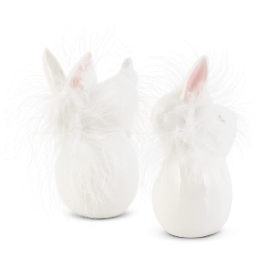 Ceramic Bunny With Fluff