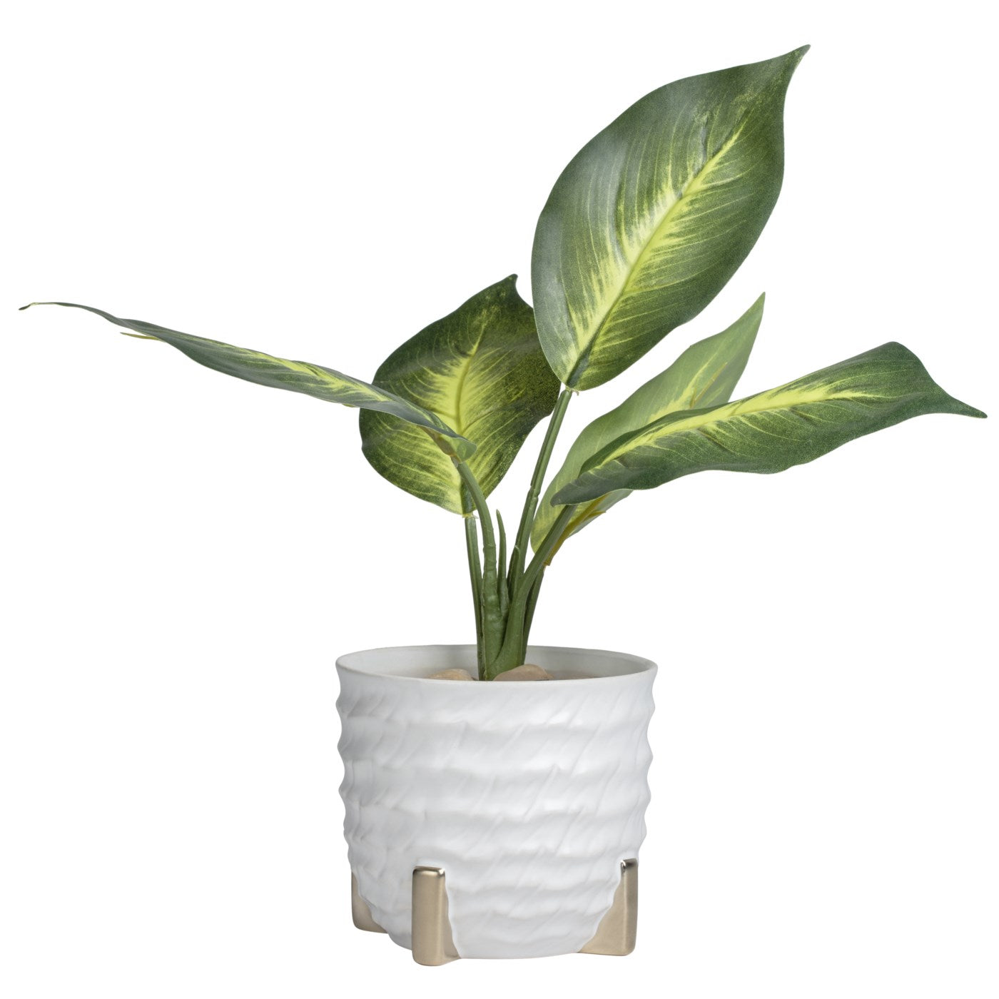 Rido Ripple Gold Footed Planter