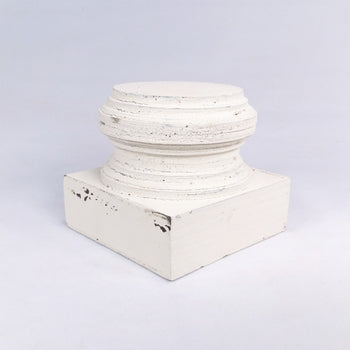 Whitewashed Pedestal - 4"