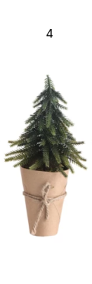 Faux Tree with Paper Wrapped Pot