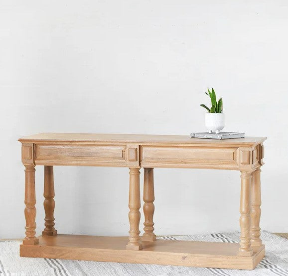 Wood Console Table