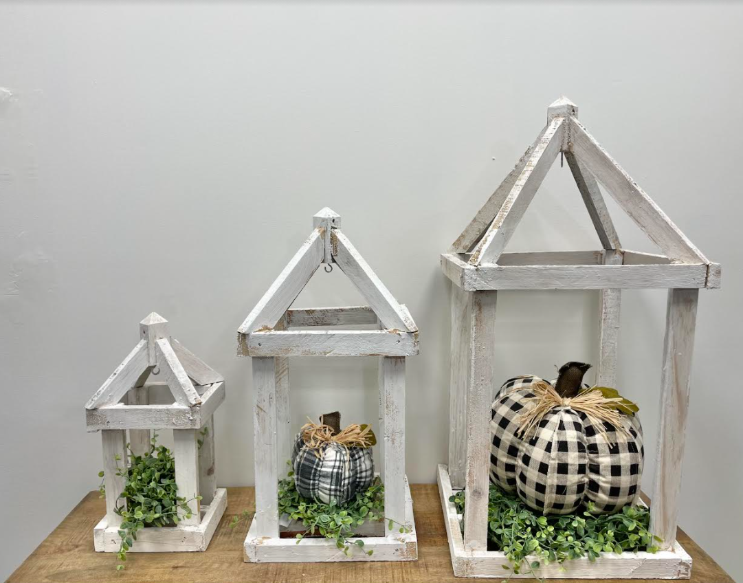 White Wood Lanterns