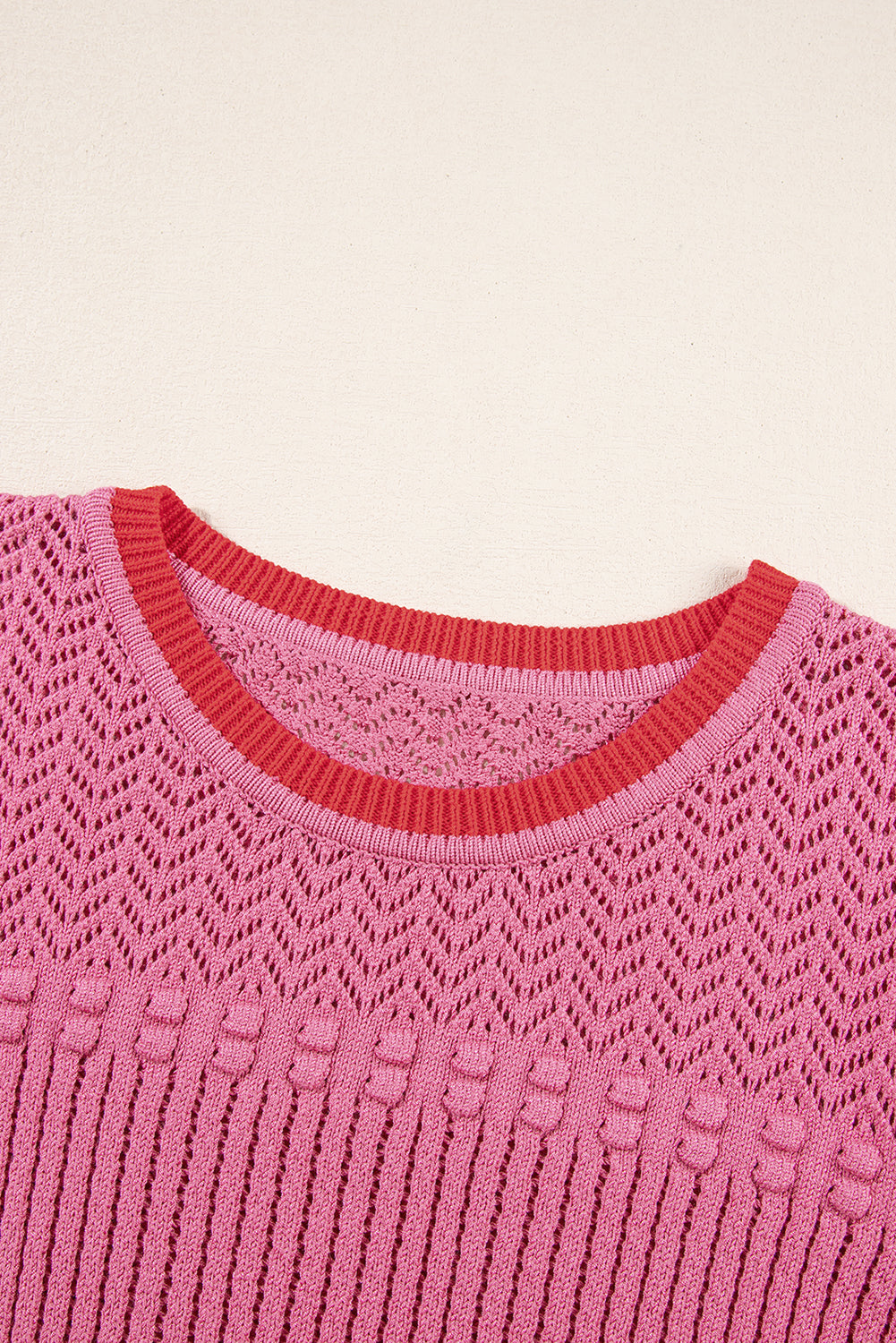 Rose Red Ruffled Sweater