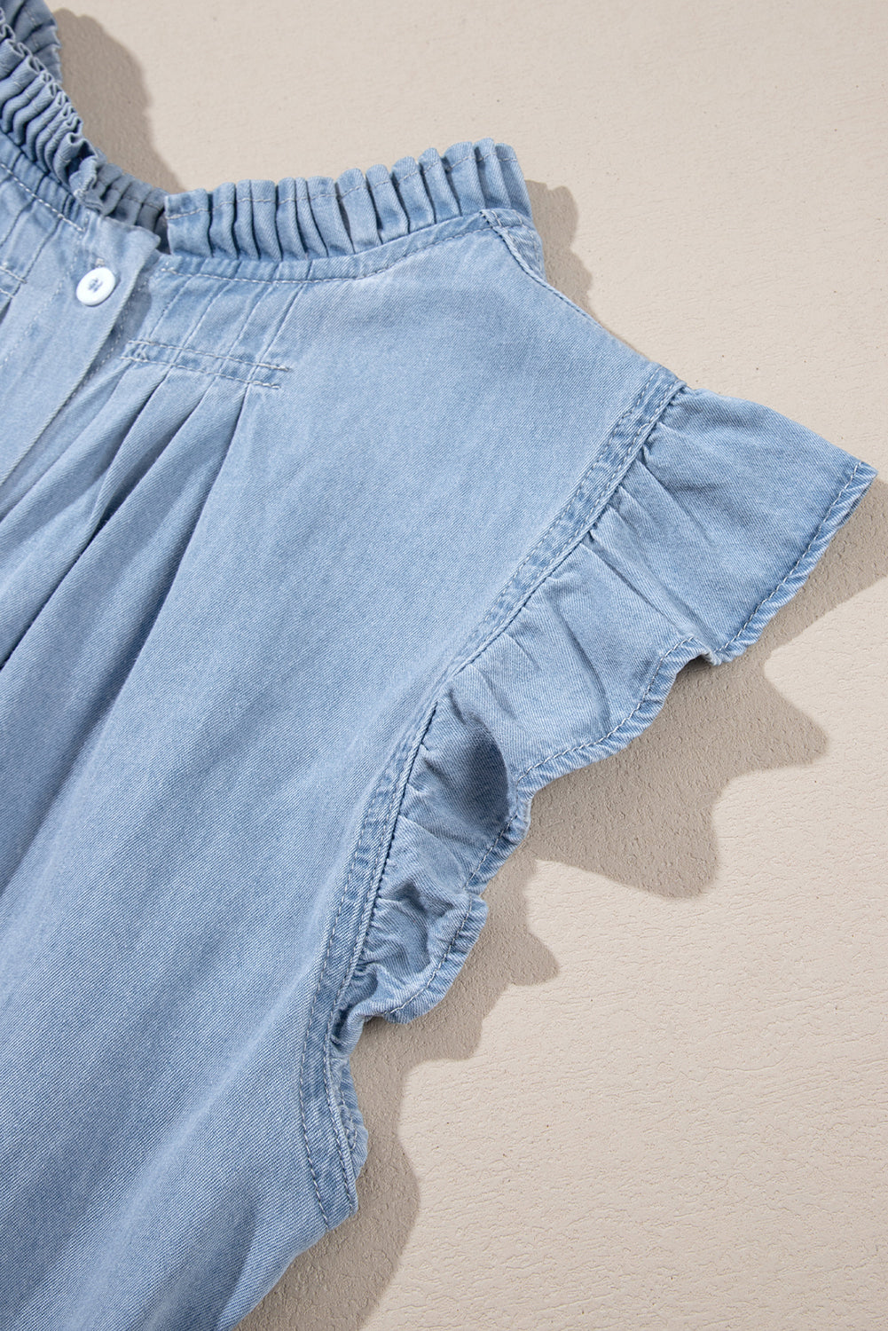 Beau Blue Chambray Top