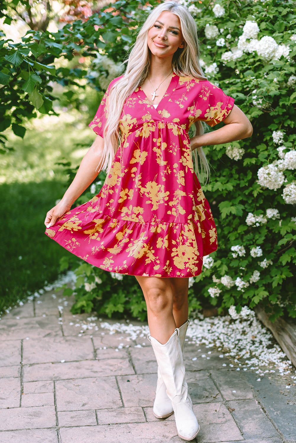 Rose Floral Dress