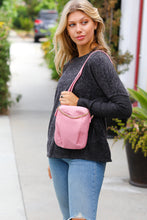 Load image into Gallery viewer, Pink Vegan Leather Small Cross Body Bag
