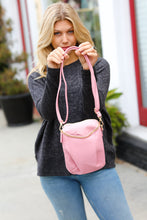 Load image into Gallery viewer, Pink Vegan Leather Small Cross Body Bag
