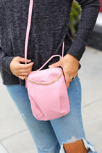 Load image into Gallery viewer, Pink Vegan Leather Small Cross Body Bag
