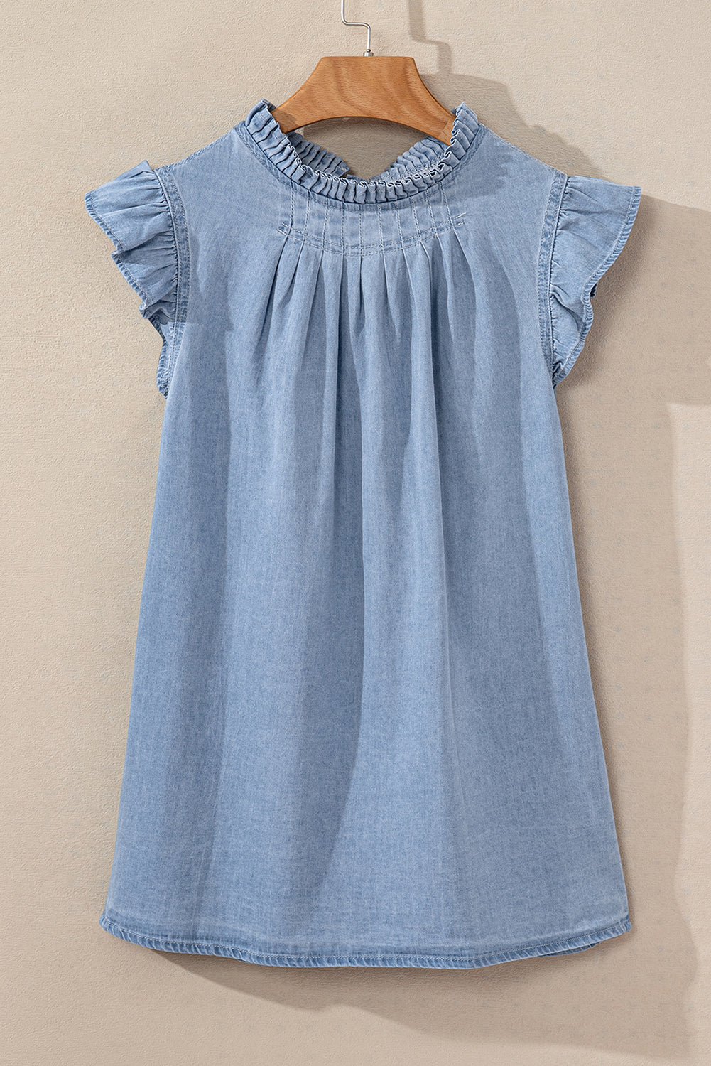 Beau Blue Chambray Top