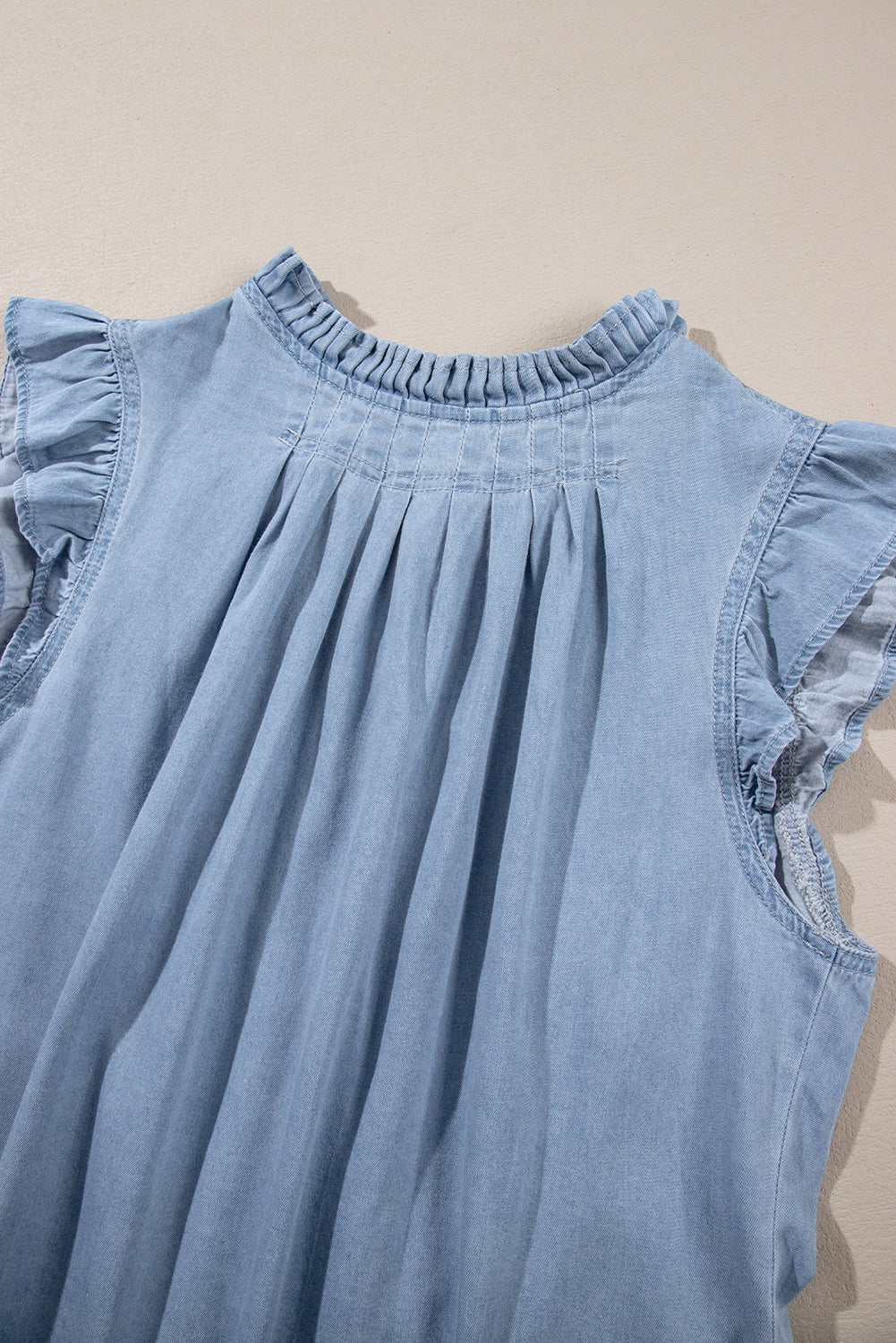 Beau Blue Chambray Top