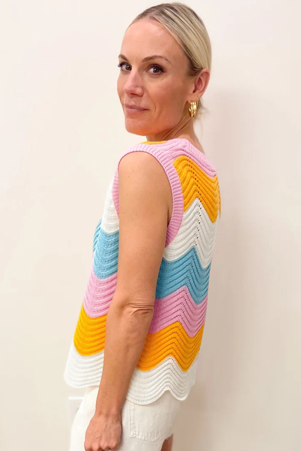 Multicolour Striped Vest