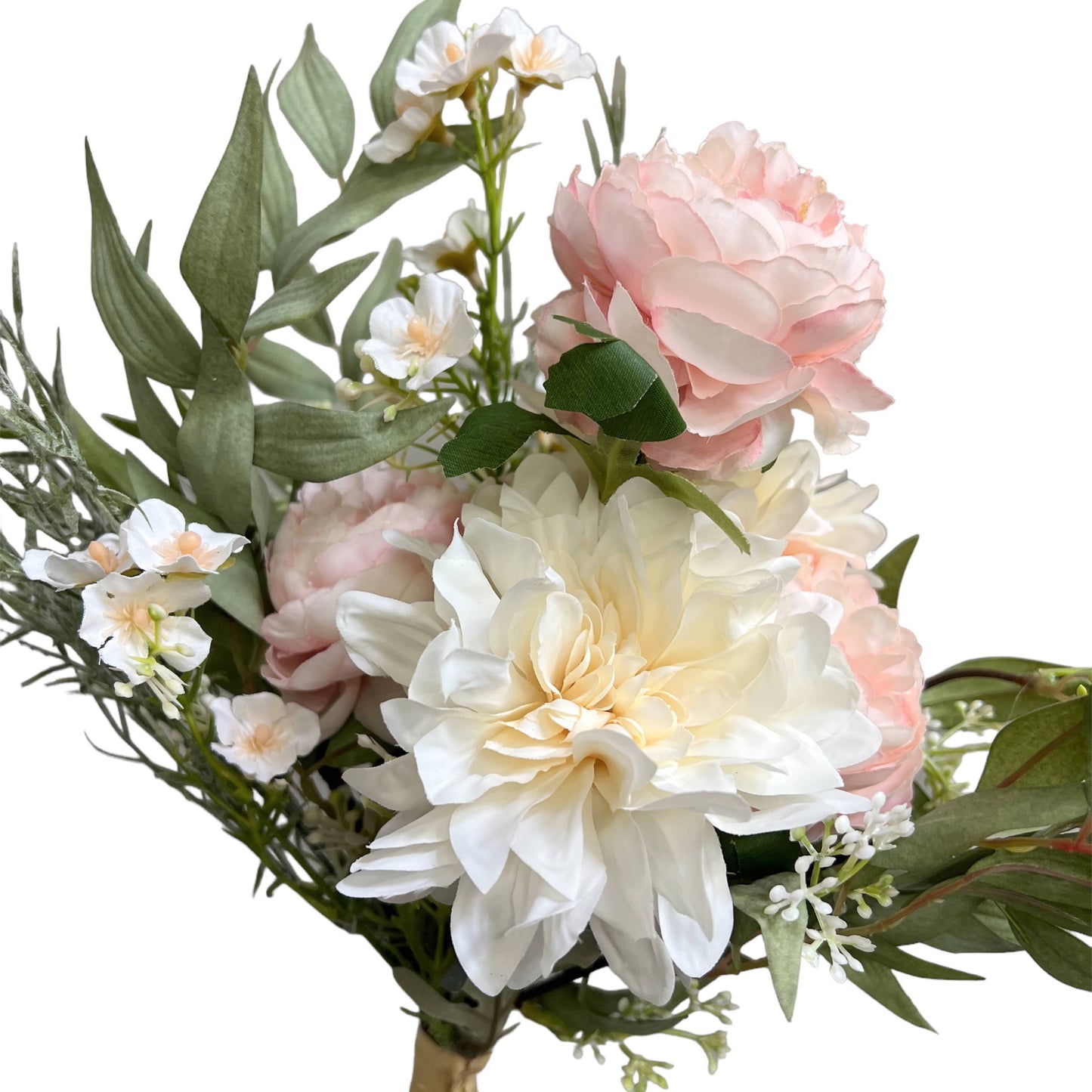 Artificial Flower Bouquet - Peony and Dahlia Floral Arrangem