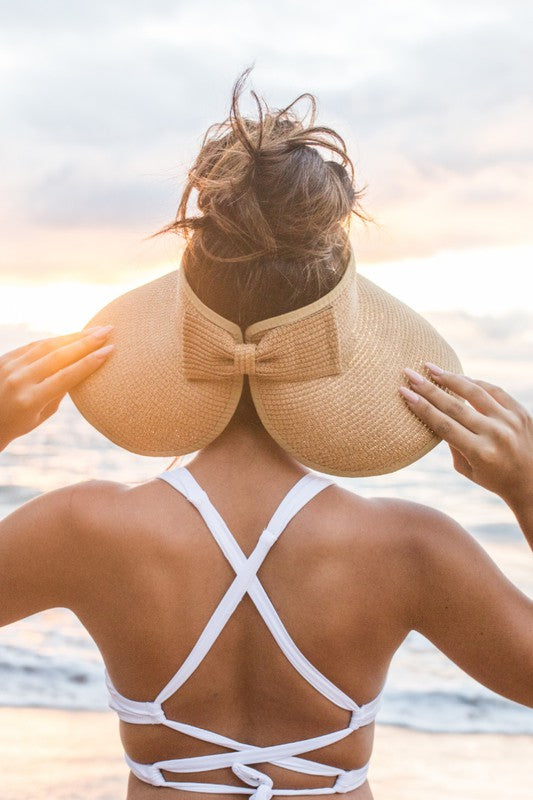 Natural Bow Rollup Visor