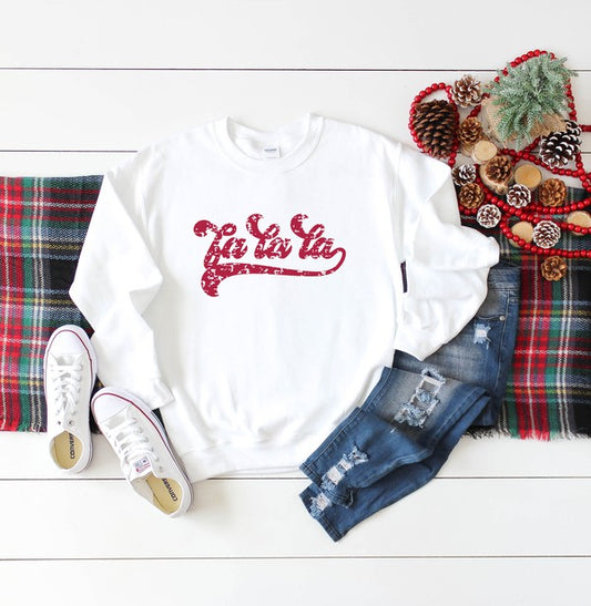 Fa La La Retro Graphic Sweatshirt