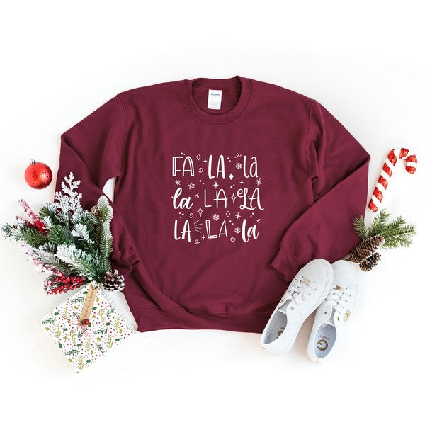 Fa La La Square Graphic Sweatshirt