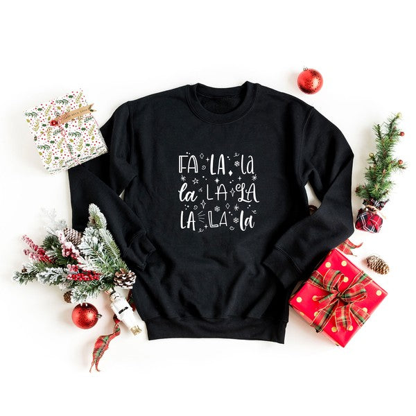 Fa La La Square Graphic Sweatshirt