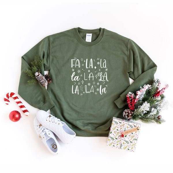 Fa La La Square Graphic Sweatshirt