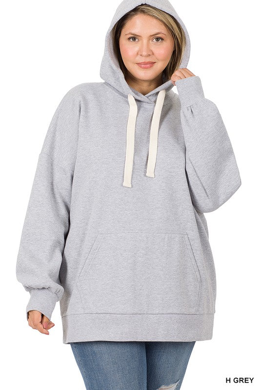 Oversized Hoodie Longline Sweatshirt - PLUS