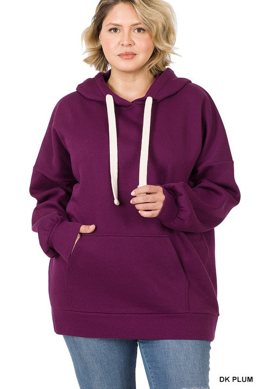 Oversized Hoodie Longline Sweatshirt - PLUS