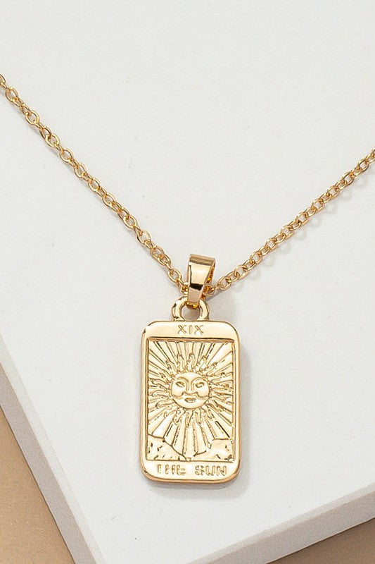 The Sun Tarot Necklace