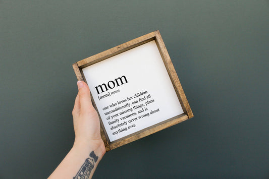 Mom Definition Wall Art