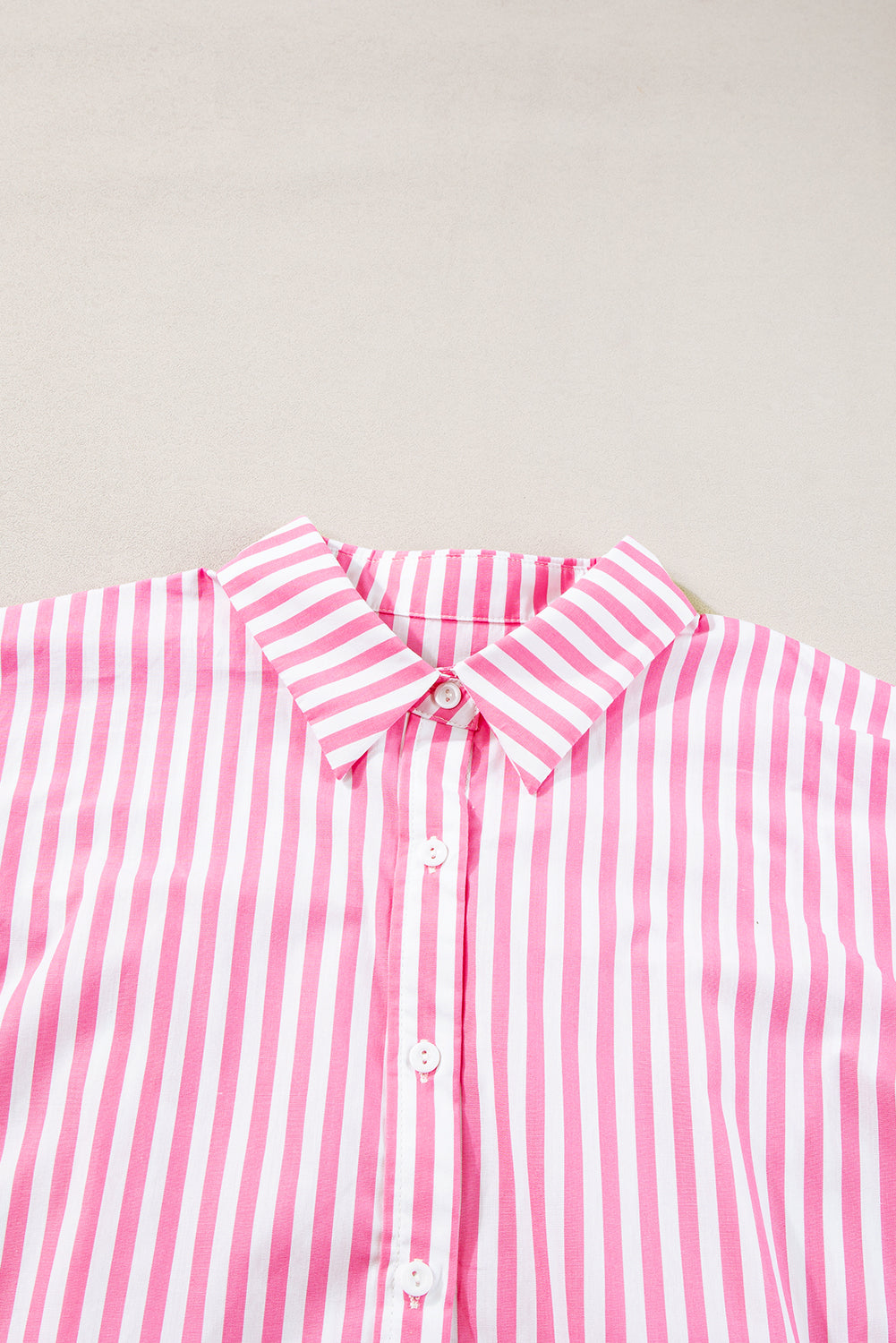 Pink Stripe Dolman Oversize Top