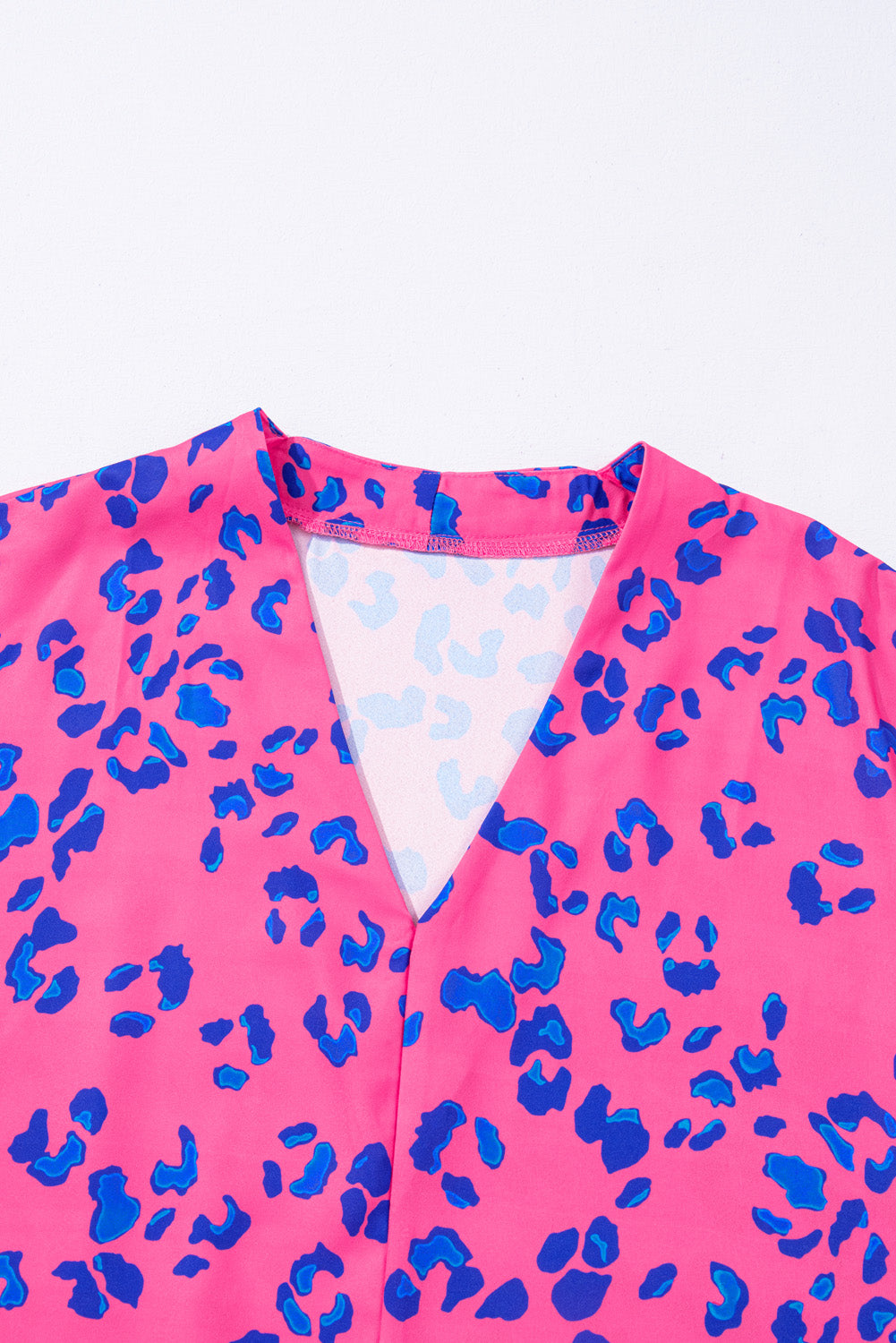 Rose Leopard Blouse - PLUS