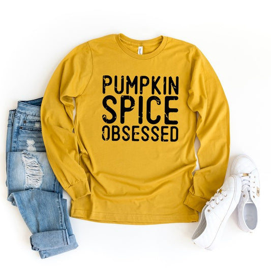 Pumpkin Spice Obsessed Long Sleeve Graphic Tee