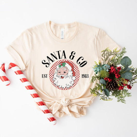 Santa And Co Short Sleeve Graphic Tee