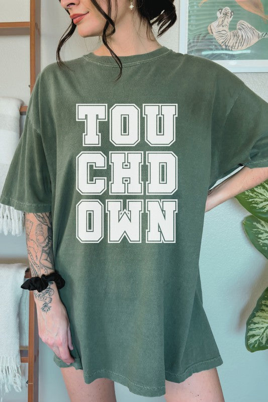 Touchdown Football Season Comfort Colors Tee - PLUS