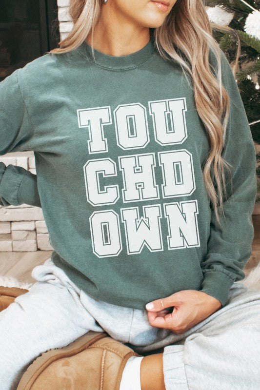 Touchdown Football Season Long Sleeve Shirt - PLUS