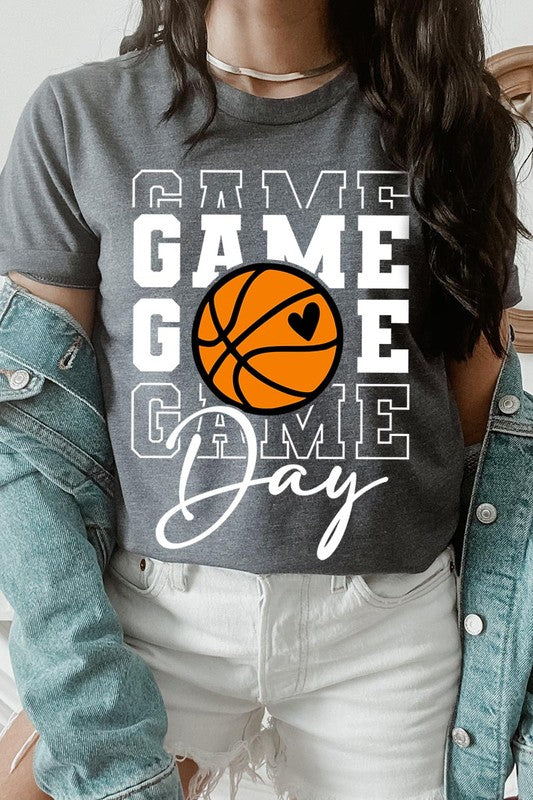 Game Day Basketball Graphic T Shirts