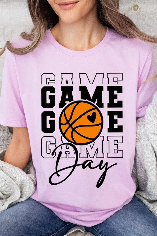 Game Day Basketball Graphic T Shirts