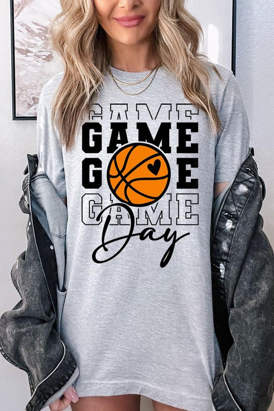 Game Day Basketball Graphic T Shirts