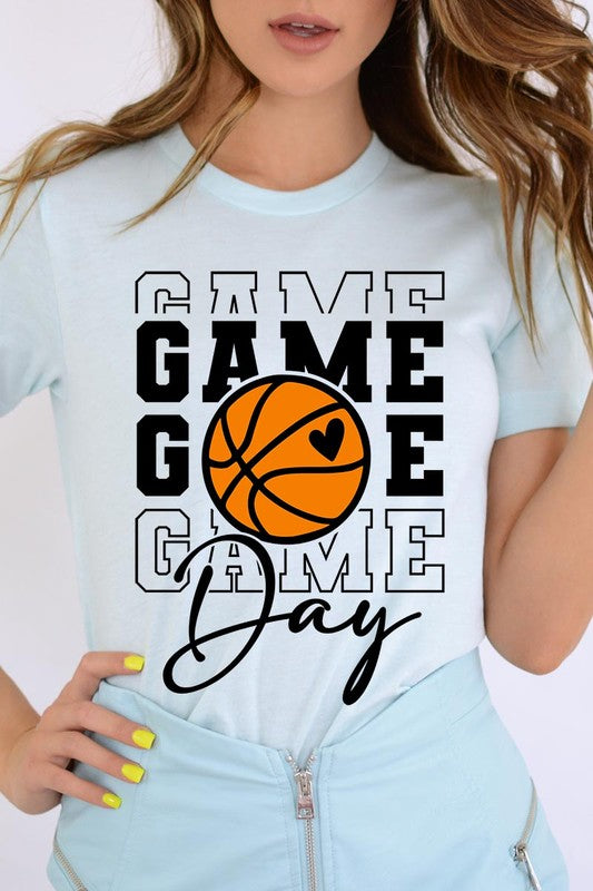 Game Day Basketball Graphic T Shirts