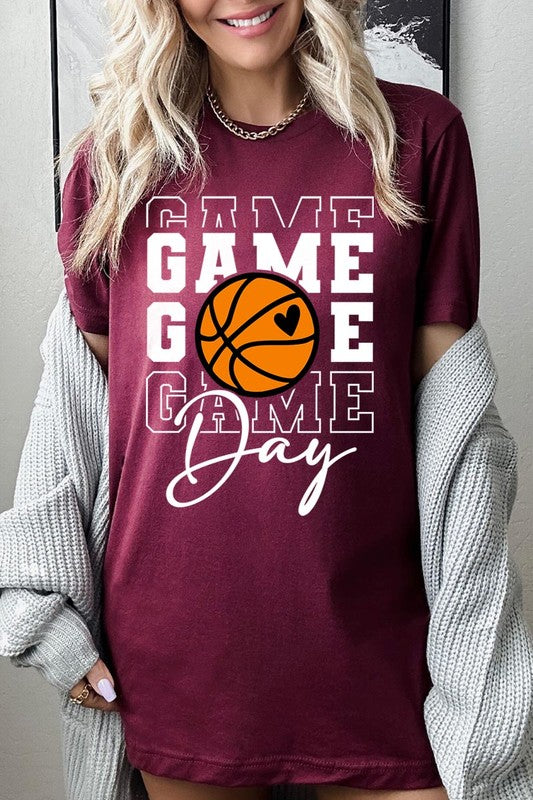 Game Day Basketball Graphic T Shirts