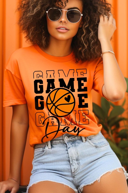 Game Day Basketball Graphic T Shirts