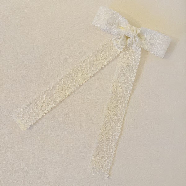 Lace Belle Bow Hair Clip