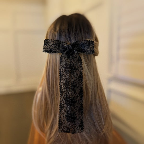 Lace Belle Bow Hair Clip