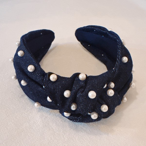 Pearls And Jeans Knotted Headband