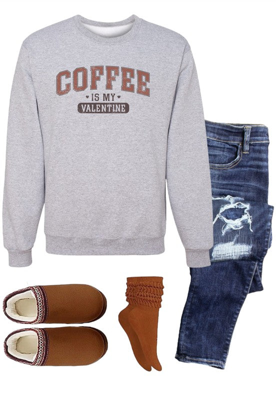 Coffee is My Valentine Graphic Sweatshirt