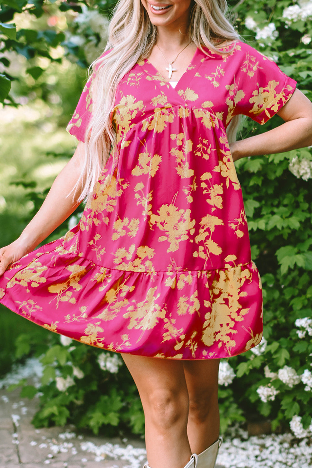 Rose Floral Dress