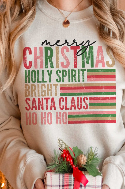 MERRY CHRISTMAS Graphic Sweatshirt