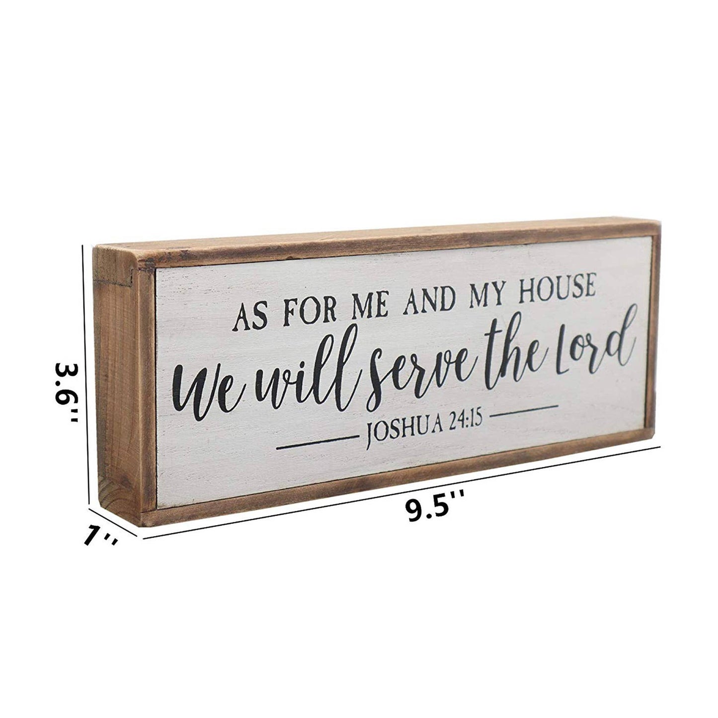 Small As for Me and My House Wood Bible Verse Sign